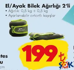SLAZENGER EL/AYAK BİLEK AĞIRLIĞI 2'Lİ SLAZENGER EL/AYAK BİLEK AĞIRLIĞI 2'Lİ